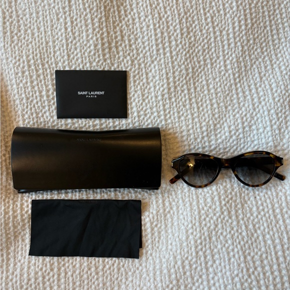 Saint Laurent Tortoise Sunglasses in “Sunset” - Picture 1 of 9